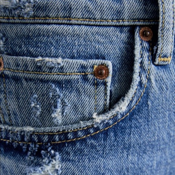 Zara ZW Premium Kick Jeans in Rip and Repair US 2 - Picture 9 of 9